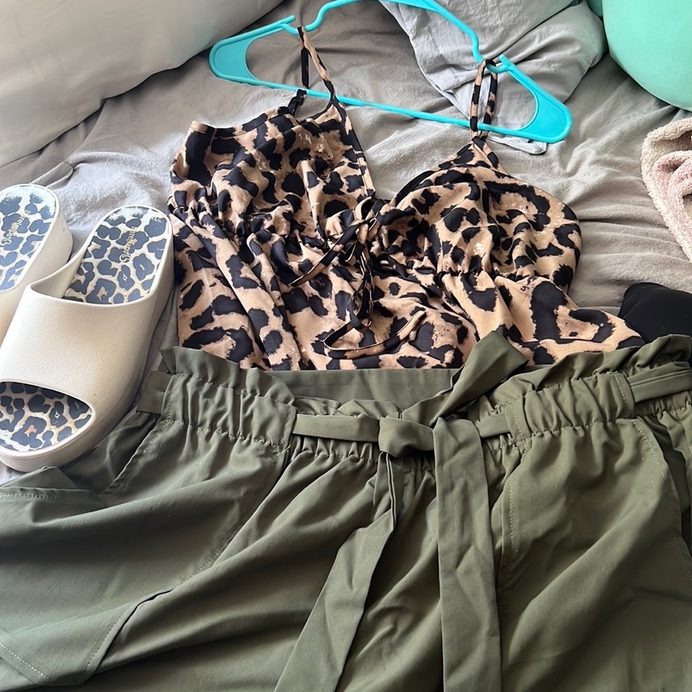 Shein top and shorts